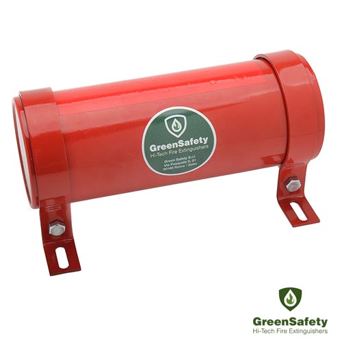 Erogatore antincendio ad aerosol di sali di potassio modello GS2p800 della Green Safety
