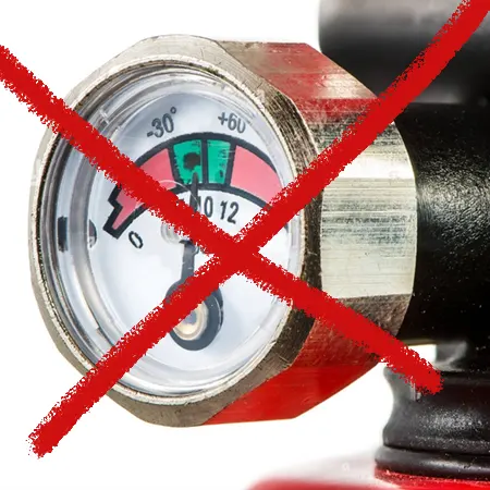 no maintenance for non-pressurized fire extinguishing systems